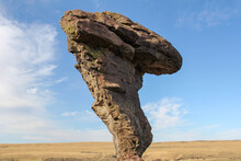 Closeup Of The Balanced Rock In Castleford,Idaho USA