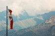 flag of tirol in the mountain landscape