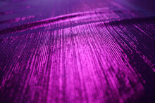 Purple Velvet Fabric Texture Used As Background. Empty Purple Fabric Background Of Soft And Smooth Textile Material. There Is Space For Text....