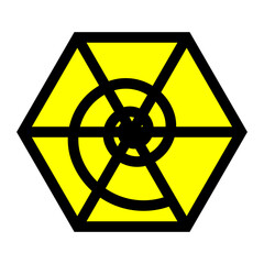 Poster - Hexagonal geometric pattern