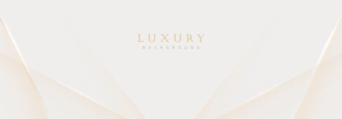 Abstract luxury gold background. Modern golden line wave design template. Premium soft cream with elegant geometric banner vector illustration