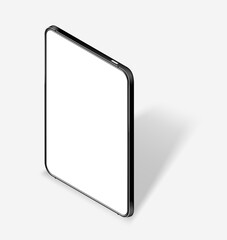 Aufkleber - Modern tablet computer with blank screen isometric vector 3d mockup