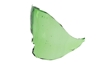 Aufkleber - green shard glass isolated on white background