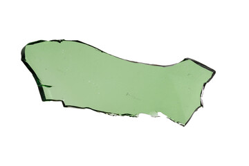 Aufkleber - green shard glass isolated on white background