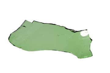 Aufkleber - green shard glass isolated on white background