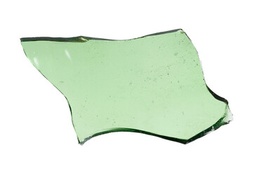 Aufkleber - green shard glass isolated on white background