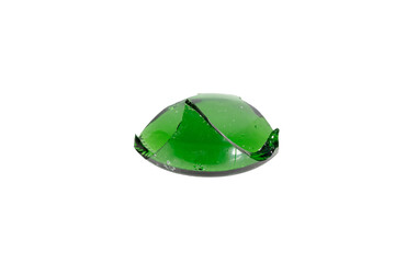 Aufkleber - green shard glass isolated on white background