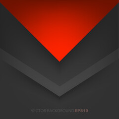 Poster - graphic geometric triangle overlap vector layer background for text and message design