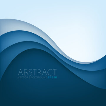 graphic vector curve line overlap background for text and message design