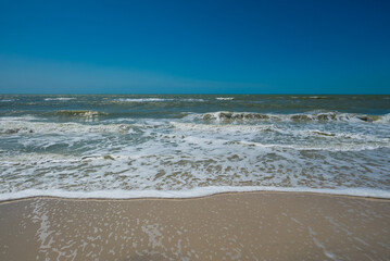Fototapete - White Waves On Beach Naples Florida
