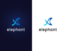 Elephant Logo Design Template Vector