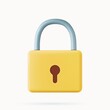 © Rogatnev - 3d red padlock icon.