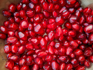 red pomegranate seeds