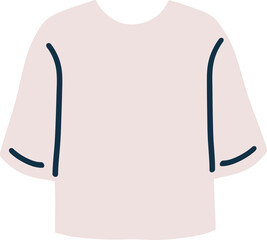 Wall Mural - cotton t shirt cartoon illustration