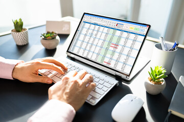 Poster - Spreadsheet Data Business Work