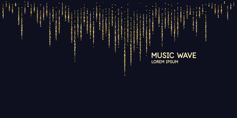Wall Mural - vector illustration of music wave in the form of the equalizer