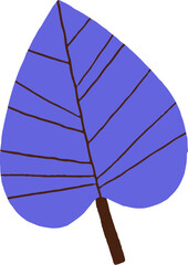 Wall Mural - abstract plan leaf doodle decorative element