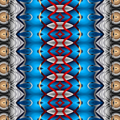Wall Mural - 3d effect - abstract geometric pattern