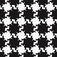 Poster - Black and white decorative tiles in vector.