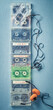 Vintage transparent audio cassettes with orange headphones