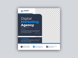Wall Mural - corporate business social media facebook or instagram post design vector template premium vector