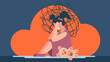 © Yurii - Child protection. The girl is sitting on the floor and crying. Insecurity, bullying of children. Flat design. Bullying, harassment of children. Abstract vector illustration.