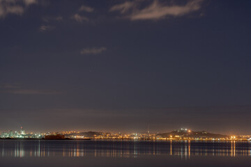 Wall Mural - Tunis Lake by night 