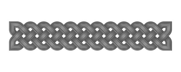 Celtic weaving interlaced border