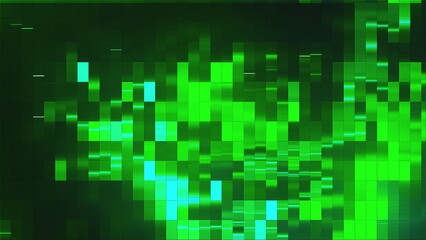 Aufkleber - geometric rectangles with 3d render with bright highlights and minimalistic mosaics. futuristic digi