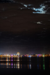 Wall Mural - Tunis Lake by night 