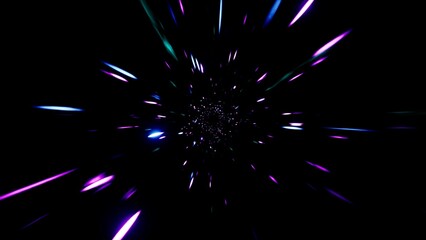 Poster - Fast Speed Neon Particles Overlay Effect Background