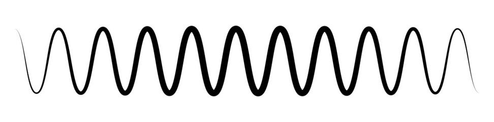 Poster - Wavy, waving line(s). Billowy, undulating zigzag, crisscross stripes