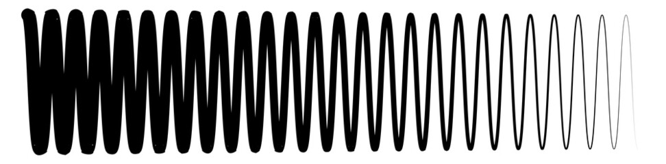 Poster - Wavy, waving line(s). Billowy, undulating zigzag, crisscross stripes