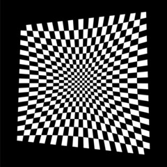 Poster - Checkered, squared pattern element. Race, racing, finishing line flag. Chessboard, checkerboard shape vector