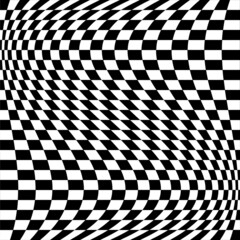 Poster - checkered, squared pattern element. race, racing, finishing line flag. chessboard, checkerboard shap