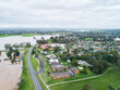 © Austockphoto - Looking down bridgeman road in singleton towards backflow of floodwaters from the hunter river