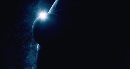 Wall Mural - image of planet in outer space.