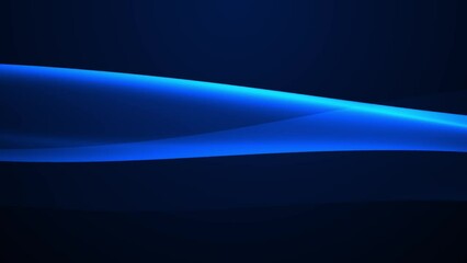 Poster - Abstract colorful wavy background in dark blue color. Modern colorful wallpaper. Seamless loop animation. 3d rendering.