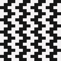 Aufkleber - Simple vertical black and white pixel pattern.