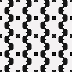 Poster - Simple vertical black and white pattern.