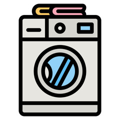 Sticker - lamp line icon