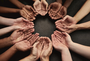 Poster - Let your hands do the talking. Cropped shot of unrecognizable peoples hands.