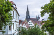 Ulm, Germany. Beautiful cityscape with the spire of the Cathedral