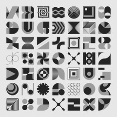 Fototapete - Modern Vector Graphics Collection Of Various Geometric Shapes and Abstract Forms