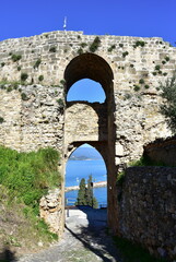 Poster - entrance of the ancient castle of Koroni