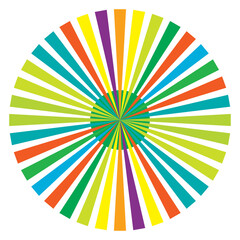 Poster - Starburst, sunburs radial, radiating, circular spokes, rays, beams abstract geometric graphic