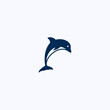 dolphin logo or dolphin vector