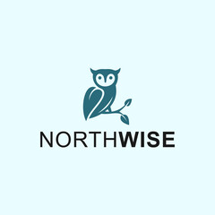 Wall Mural - owl logo or wise logo