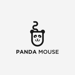 Wall Mural - panda mouse logo or panda vector