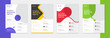 Modern  Corporate flyer design template set, professional business flyer layout vector